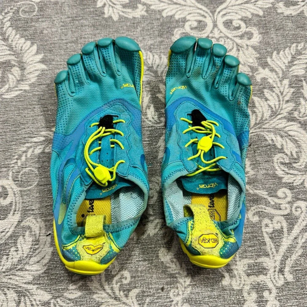 Vibram FiveFingers Toe Shoes Unisex Blue/Teal Barefoot Running EU 40 - Picture 1 of 4